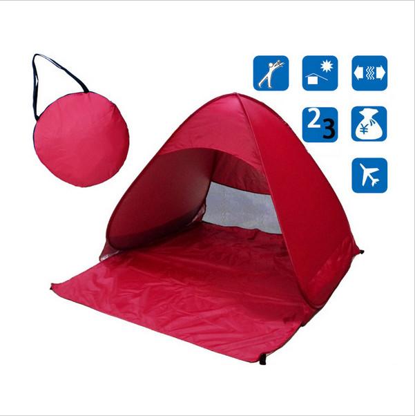 HUI LINGYANG Beach Tent Ultralight Folding  Pop Up Automatic Open  Family Tourist Fish Camping Anti-UV Fully Sun Shade